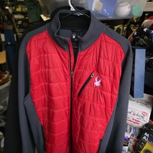 Spyder Men's Red and Black Jacket